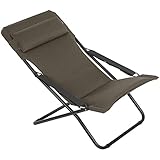 Lafuma Liegestuhl, Klappbar und verstellbar, Transabed, Air Comfort, Taupe, LFM2865-7057