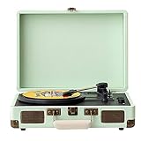 ARCH Vinyl Record Player, Tragbarer Bluetooth-Plattenspieler Mit Stereo-Lautsprecher, 3-Gang-Gürtel-Antrieb Schallplattenspieler Der Bluetooth Frauen Oder Männer Unterstü