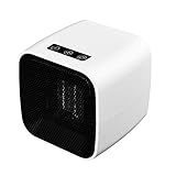 ASY Elektrische Heizung, tragbare Mini-Keramik-Heizlüfter Schnelle Heizung mit Thermostat Personal Heizgeräten Ventilator mit Umkippen und Überhitzungsschutz for Home Office (Color : White)