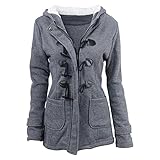 AGOUWUCHE Damen Wintermantel Winterparka mit Kapuze Frauen Winter Jacke Mantel Winterjacke Slim Long Hooded Coat Warm Gefüttert Dick Parka Einfarbig Slim Reissverschluss Windbreaker Outw