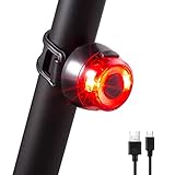 Parti Rücklicht Fahrrad LED, Fahrradlicht Hinten StVZO Fahrrad Zubehör Mountainbike, Helmlampe Fahrrad Rücklicht USB Aufladbar Batterie Fahrradrücklicht akku Fahrradbeleuchtung für MTB R