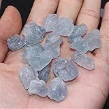 YANGB Chakra-Stein Natürlicher Kristall Raue Stein Duftende Stein Energie Stein Celestite Himmel Blaue Fischbehälter Dekoration Stein Landschaftsgestaltung Kies (Size : 100g)