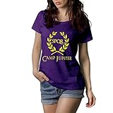 Percy Jackson - Camp Jupiter - T-Shirt Damen - 100% Baumwolle (L, Violett)