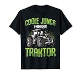 Coole Jungs fahren Traktor Trecker Junge Kinder T-S