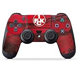 DeinDesign Skin kompatibel mit Sony Playstation 4 PS4 Controller Folie Sticker Offizielles Lizenzprodukt 1. FCK 1. FC