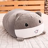 AYQX 60cm-90cm Super Soft Pinguin Plüschtier Gefüllte Schwarze Katze Hamster Großes Dekokissen Mädchen Kissen Bett Dekor Corgi Kissen Geschenk ca.60cm g