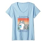 Damen Morgenmenschen Morgen Menschen Morning People Kaffee T-Shirt mit V