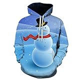 Zylione Unisex 3D Druck Hoodie Weihnachtspullover Sweatshirt Langarm Weihnachten Hoodie Pulli Bluse Tops für Damen und Herren Gr. XXXX-Large, e-b