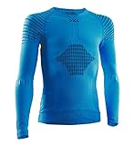 X-Bionic Kinder Invent 4.0 Shirt Round Neck Long Sleeves JUNIOR, Teal Blue/Anthracite, 6/7