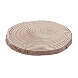 DROHOO Naturholzscheiben Platte Runde Holzchips Scheibe Für DIY Handwerk Ornament,H