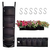 【2 Stück】 G-More Taschen Pflanztaschen Hängend, Hängepflanzgefäße, Pflanzgefäß Flowerpot Bag, Wachsende Tasche Pflanzgefäße Taschen für Draussen Blumen Kartoffeln Tomaten und Erdb