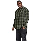 JACK & JONES Herren JJEGINGHAM Twill Shirt L/S PS NOOS Hemd, Dusty Olive, EU6XL US4XL