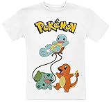 Pokémon Kids - Original Trio Unisex T-Shirt weiß 134/140