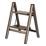 Hocker Faltbare Trittleiter Für Den Innenbereich Verdickende Tragbare Dreistufige Trittleiter Klappbare Fischgrätleiter Aus Aluminiumlegierung (Color : A, Size : 48 * 60 * 87cm)