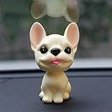 MNZDDDP Bewegung Kopf Spielzeug Nette Cartoon Blase Kopf Welpen Puppe Auto Dekoration Auto Nettes Auto Dashboard Dekoration (Color Name : Yello)