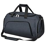 NUBILY Sporttasche Herren Reisetasche Weekender mit Schuhfach Große Damen Wasserdicht Fitnesstasche Gym Sport Trainingstasche Tasche Shopping Urlaub für Männer und Frauen 40L Dunkelb
