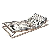 RAVENSBERGER Lattenrost Klassik (Medimed) VARIABEL 44-Leisten 7-Zonen-BUCHE-Lattenrahmen | Verstellbar | Made IN Germany - 10 Jahre GARANTIE | TÜV/GS + Blauer Engel - Zertifiziert | 90 x 200