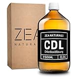 ZEA Naturals® Chlordioxid Lösung 0,3% (1000ml) - CDS - CDL - 1000 ml Chlordioxid in Braunglasflasche + Gratis HDPE Pipette – Chlordioxidlösung Made in Germany