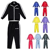 YILYMINA Palm-Angel Anzug Herren, Damen Sweatshirts Trainingsanzüge Jacke Brief Set Activewear-Jogginghose Kapuzenpullover für Unisex,Schwarz-L