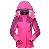 GIVBRO wasserdichte Regenjacke Damen Softshell Sport Outdoorjacke 2018 Funktions Atmungsaktive Hooded Camping Hiking Jack