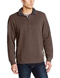 Arrow Herren-Fleece, langärmlig, 1/4-Reißverschluss, Veloursleder-Fleece, Java Heather, XX-Larg