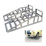 BWBZ Auto-Rampe 2pcs Auto-Hebebühne-Service-Rampen mit Hoher Haltbarkeit Und Stärke LKW-Anhänger-Garage-Automobil-Hydraulikhebe-Rep
