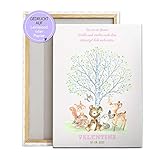 Patenbrief Taufbrief Tiere Baum, für Patenkind von Taufpaten, personalisierbar Tauf-geschenk