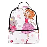 Longfind Cute Casual Wandern Daypack Bookbag Schultasche Rucksack für Mädchen Frauen Prinzessin Schulrucksack Mädchen Büchertasche T