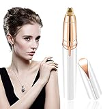 Augenbrauen-Epilierer, elektrischer Augenbrauen-Trimmer, schmerzfreier Trimmer, tragbarer, beleuchteter Augenbrauen-Trimmer, Damen-Best Augenbrauen, sicherster Damen-Trimmer (white)