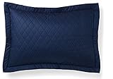 RALPH LAUREN Home Bedford gesteppter Kissenbezug, Standard (Highland Navy)