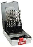Bosch Professional 19tlg. ProBox Metallbohrer Set HSS-G (geschliffen, Zubehör Bohrschrauber und Bohrständer)