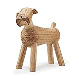 Kay Bojesen Hund Tim aus Holz, kleine Holzfiguren Deko, Elefanten Tier Deko Figur, Holzfiguren Deko, E