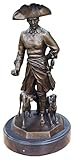 WQQLQX Statue Napoleon Skulptur, Napoleon Bronze Statue Möbel Dekoration Ornamente Garten Dekoration Zubehör Kunst handgeschnitzte Figuren H40 cm Skulp