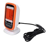 Barcode-Scanner, USB Wired 2D Image Desktop Red LED Planar CMOS Automatischer Barcode-Scanner für Restaurant für Shop für Supermark