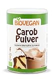 Biovegan Bio Carob Pulver, leckerer Kakao-Ersatz, 4x 200g (800g), süß-aromatischer Geschmack, aus Johannisbrotbaumschoten, vegan und g