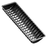 Zenker Rehrückenform 30 cm, Ciabattaform mit Antihaftbeschichtung, hochwertige Backform für Stollen, schwarze Stollenform, Menge: 1 Stück