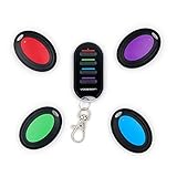 VODESON Schlüsselfinder Wireless Key Finder mit 4 Empfängern RF Item Locator, Item Tracker Support Fernbedienung, Haustier Tracker, Wallet Tracker, Gute Idee für Ihre verlorenen Geg