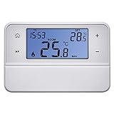 EMOS P5606OT digitaler Raumthermostat mit OpenTherm-Unterstützung, programmierbarer Uhren-Thermostat für Heizungs- und Kühlungssysteme, Draht-Thermostat/Raumtemperaturregler Aufputzmontag