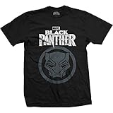 T-Shirt # L Black Unisex # Black Panther Big I
