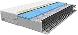FDM ALBA Bonellfederkernmatratze Kindermatratze Buchweizen Matrztze Hochelastischer HR Komfortschaum Härtegrad H2 (mittelweich) Abnehmbarer Bezug waschbar (80 x 160 cm)