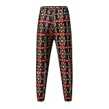 TDEOK Herren Boho Muster Hosen Outdoorhose Yogahose Freizeithose Trainingshose Fitnesshose Sporthose Jogginghose Haremshose Baggy Hosen Mit Gummizug Hippie Hose Pumphose Vintage Streetw
