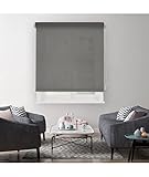 MADECOSTORE Rollo, lichtundurchlässig, einfarbig, Elefantengrau, 94 x 190