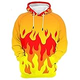 XDJSD Herren Pullover Hoodie Herren Große Größe Pullover Langarm T-Shirt Pullover Mode Printed Top D