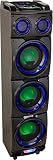 IBIZA STANDUP308 MOBILE BESCHALLUNGSANLAGE 3x8' BLUETOOTH und Fernbedienung Event DJ Bühne Lautsprecher Musik Party D