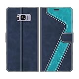 MOBESV Handyhülle für Samsung Galaxy S8 Hülle Leder, Samsung Galaxy S8 Klapphülle Handytasche Case für Samsung Galaxy S8 Handy Hüllen, Modisch B