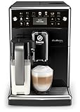 Saeco PicoBaristo Deluxe SM5570/10 Kaffeevollautomat, 12 Kaffeespezialitäten (integriertes Milchsystem, LED Display) Schw