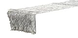 Tischband Fell Polyester grau 120x20 cm, Tischdeko, Tischfell, Tischdecke, W