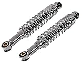 2 Stoßdämpfer/Federbein - 240 mm - Chrom - Einstellbar - Hydraulisch - für S