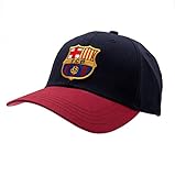 FC Barcelona Football Club Cotton Baseball Cap Hat Blue Maroon Badge O