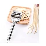 Edelstahl-Teigwarenhersteller und Nudelhersteller-Handbuch Kleine Nudeln Cutter Maschine und Walzchen Make Nudeln Perfekt for hausgemachte Fettuccini Mehrzweck-Schnitt Grün Zwiebelkoriander und C